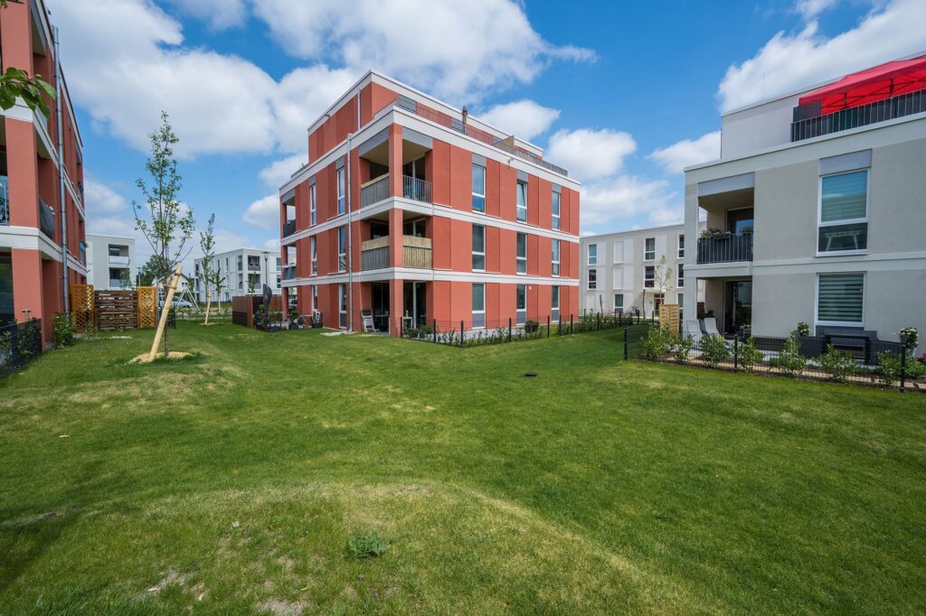 Neubau mit Flächenversickerung