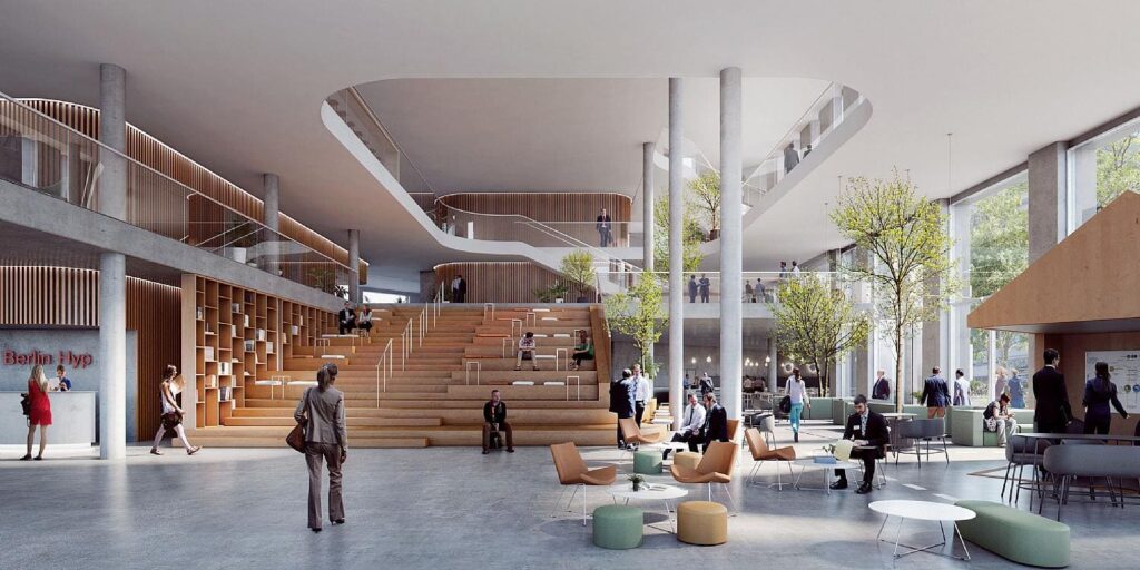 Visualisierung der Innenansicht des fertiggestellten Projekts