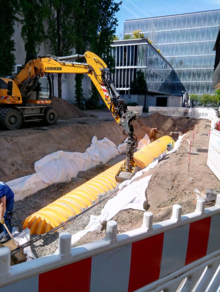 Tunnelrigole im Bau - Bundesliegenschaft