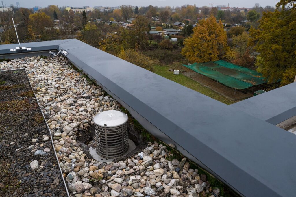 Retentionsdach mit Drossel