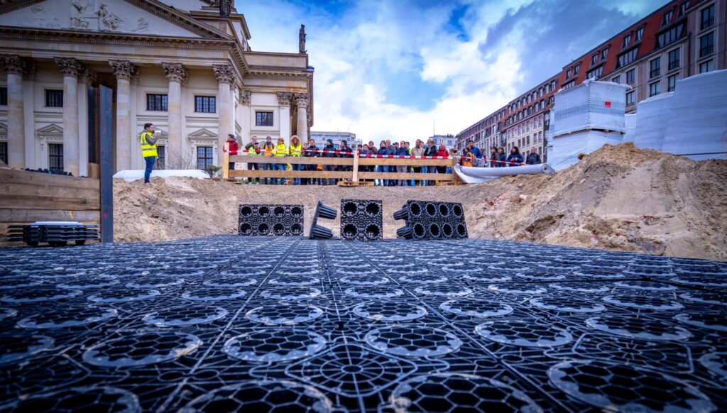 Nahaufnahme der Rigolen