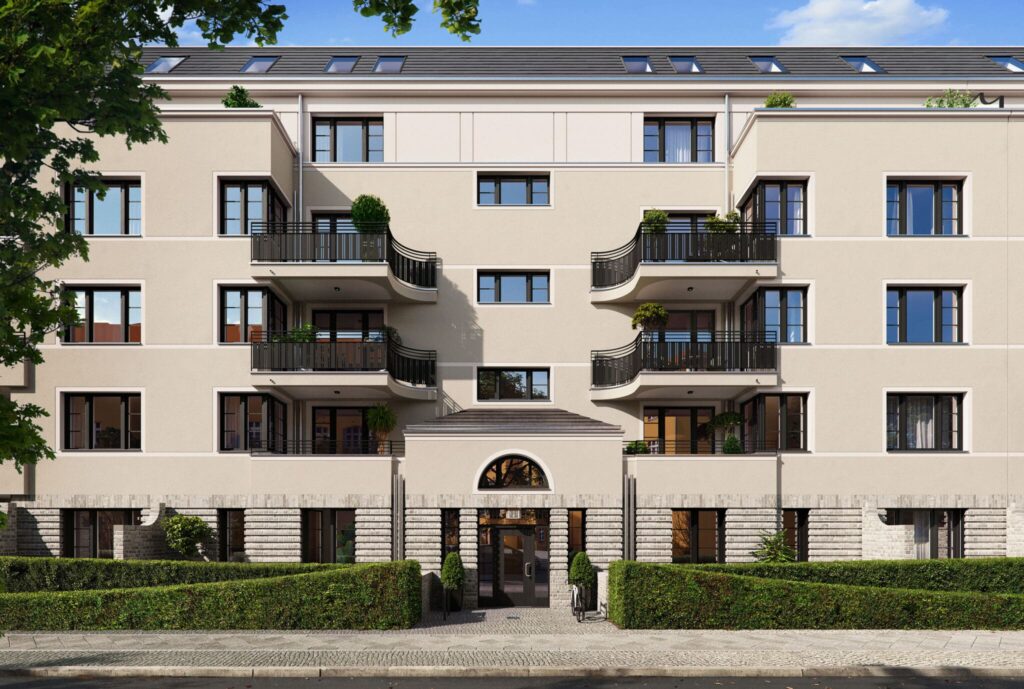 Hauseingang mit Vorgarten