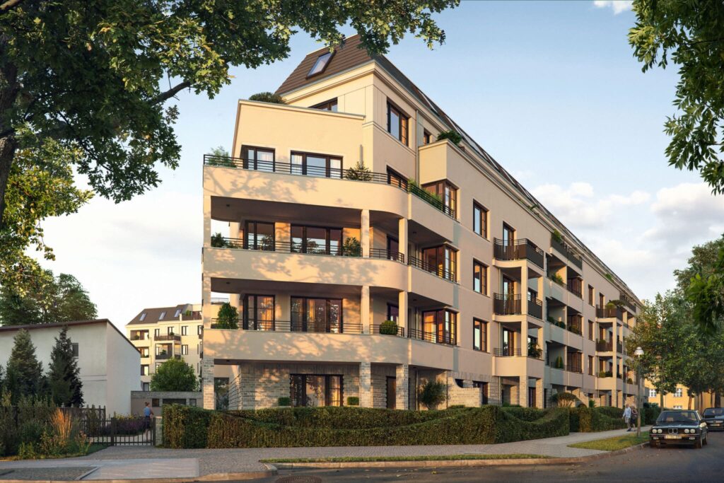 Straßenperspektive Annenallee