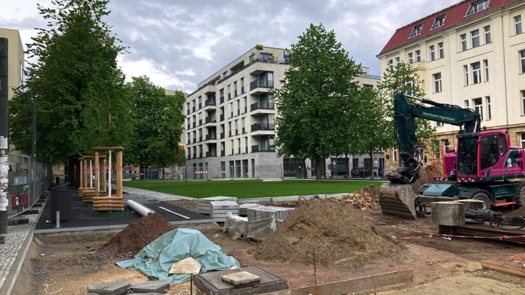 Bauphase der Umgestaltung