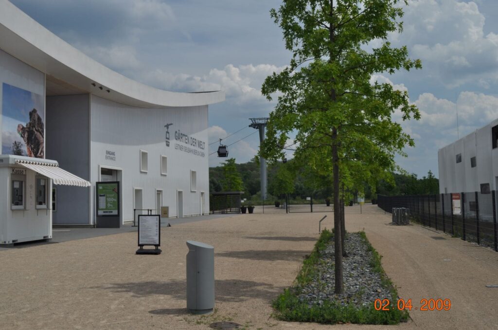 3D-Visualisierung der Baumrigole - Gärten der Welt