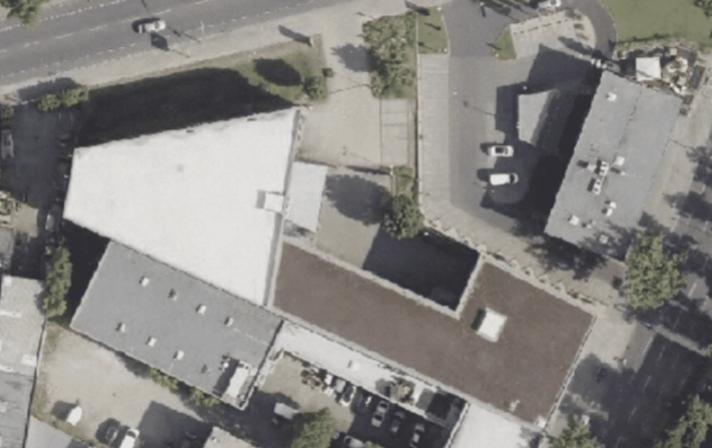 Luftaufnahme des Firmengeländes