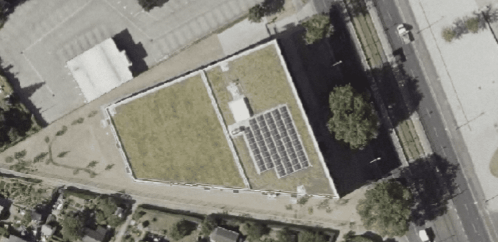 Luftbildaufnahme des Firmengeländes von MyPlace in Weißensee