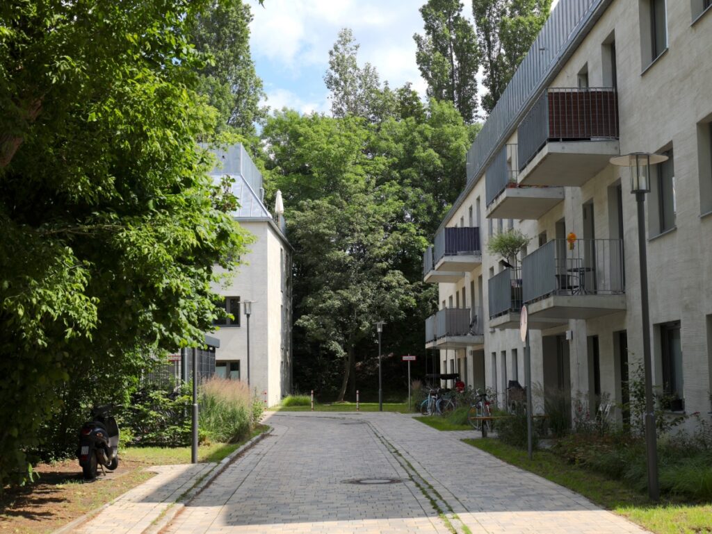 Innenhof des Neubauprojekts