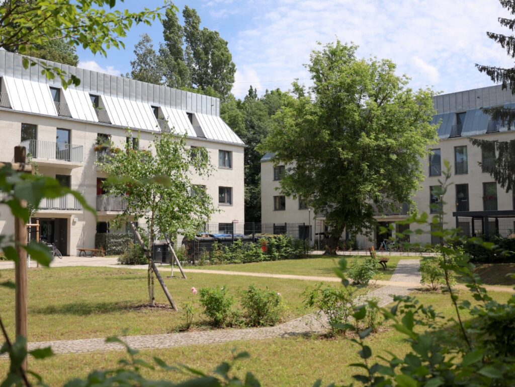 Grünfläche im Neubau