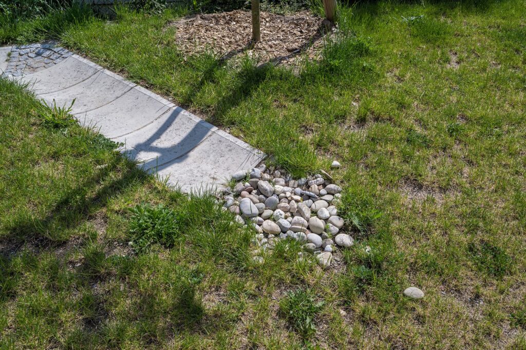 Einlauf in Versickerungsanlagen