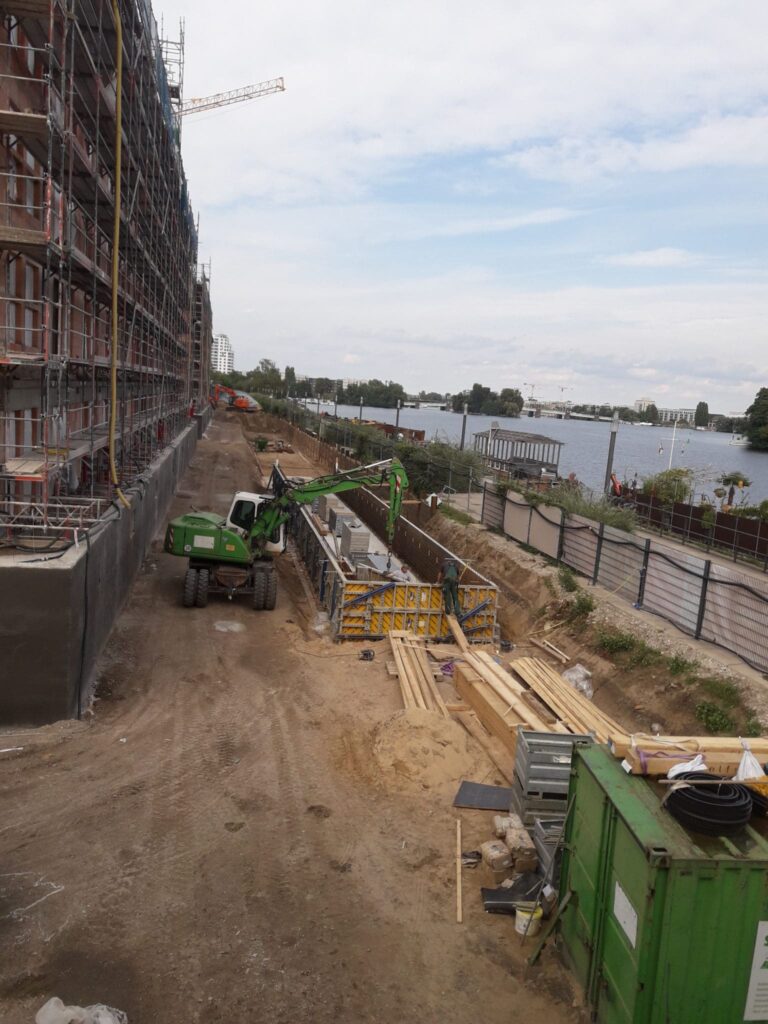Baustelle auf dem Gelände des Speicherballets