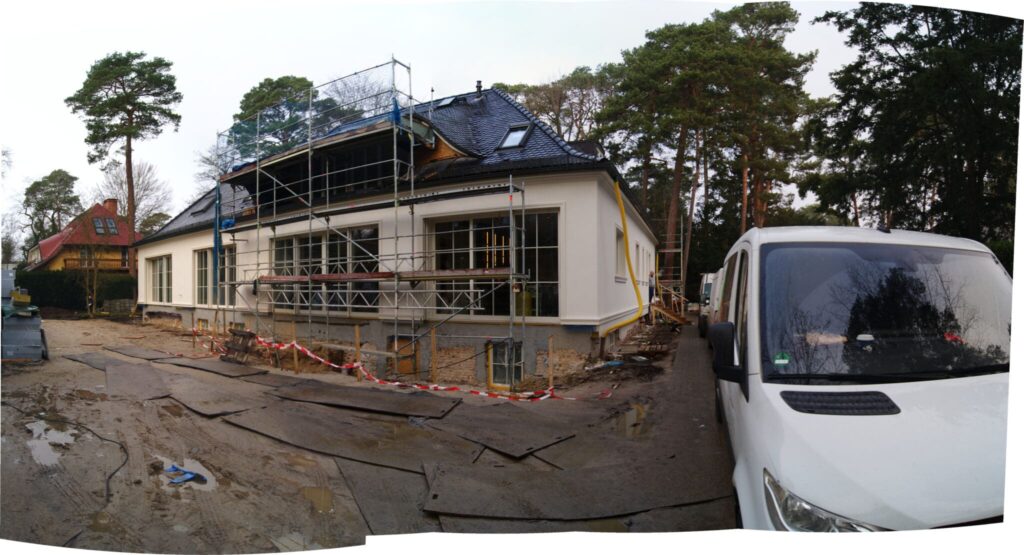 Blick in den Südgarten vor der Baumaßnahme