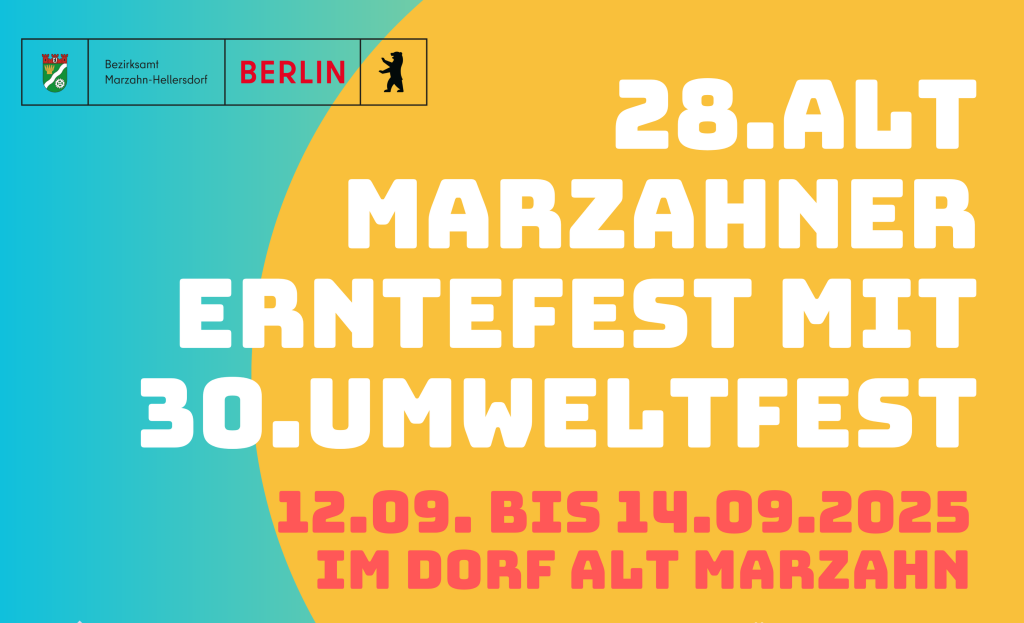 Infoposter - 28. Alt Marzahner Erntefest mit 30. Umweltfest