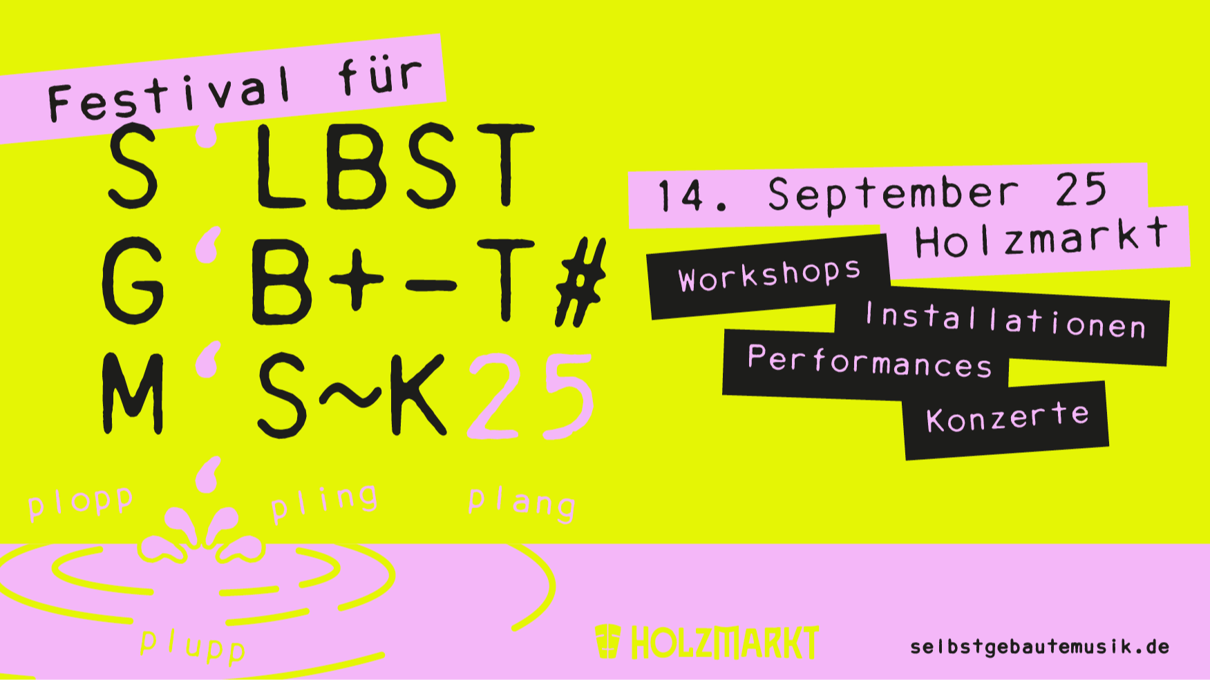 Infoposter - Festival für selbstgebaute Musik