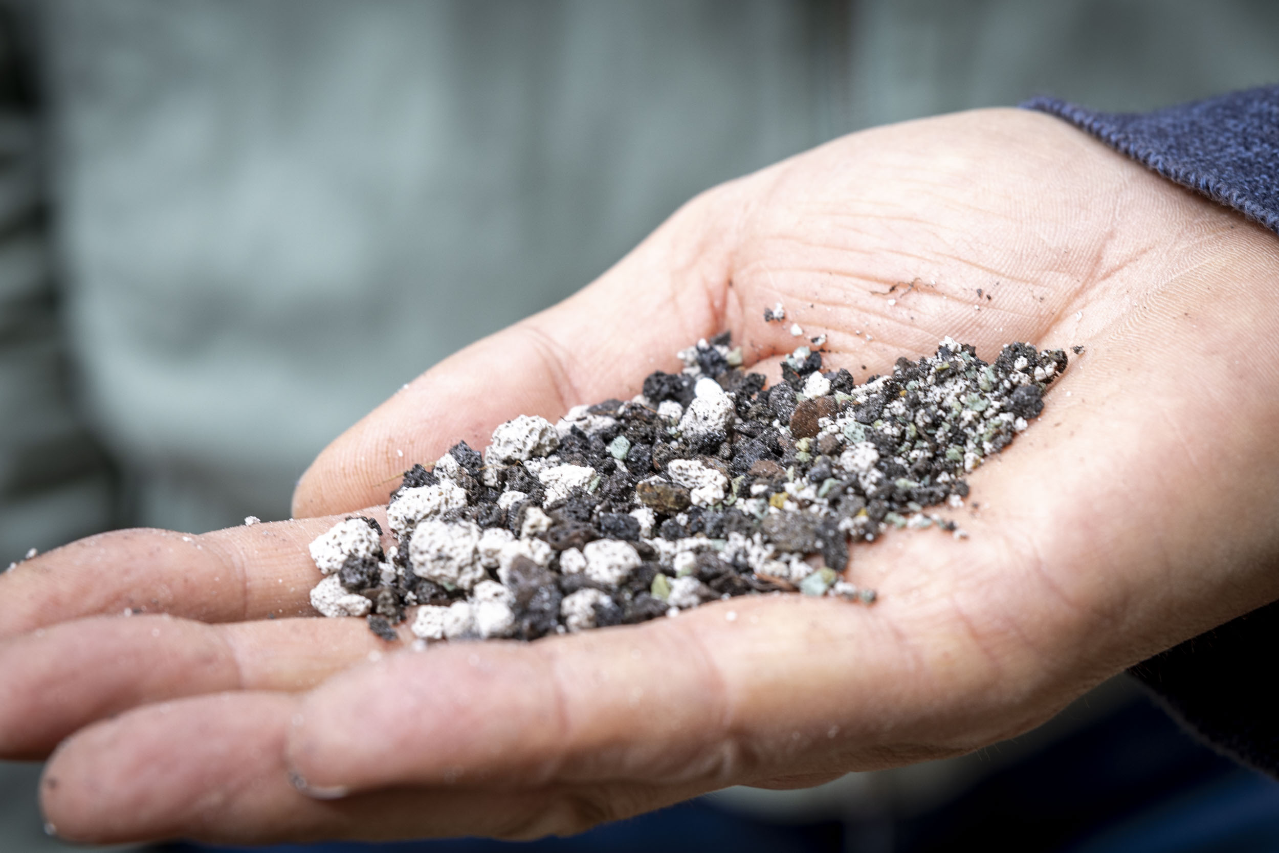 natürliches Substrat Filterrinne